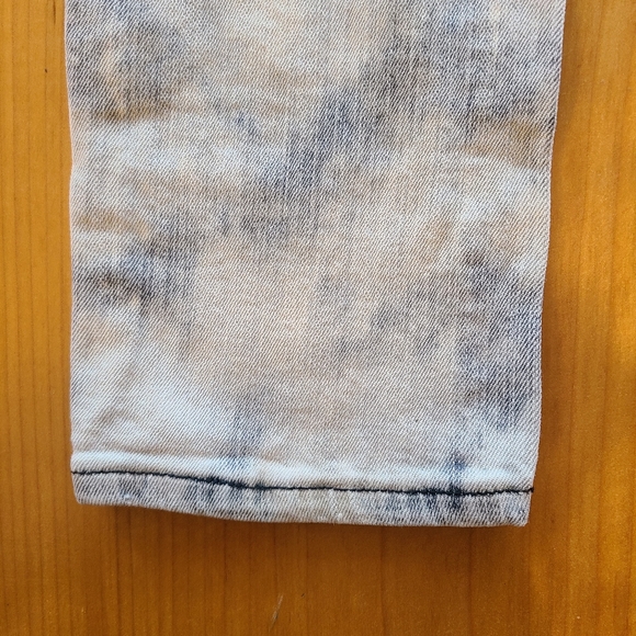 ACID WASH boot cut RIPPED jeans - Picture 4 of 9